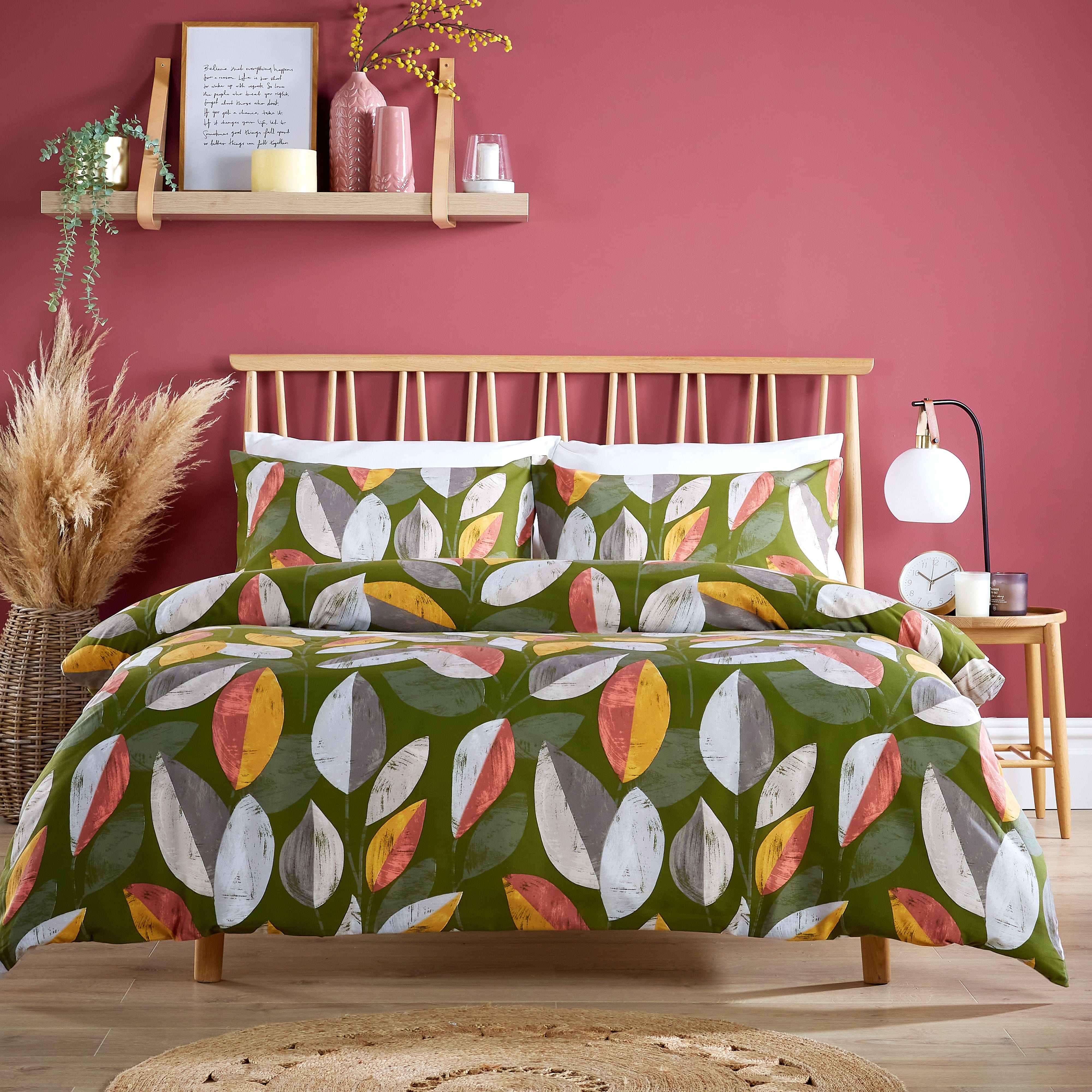 AUTUMN LEAVES newest FALL QUILT SET KING