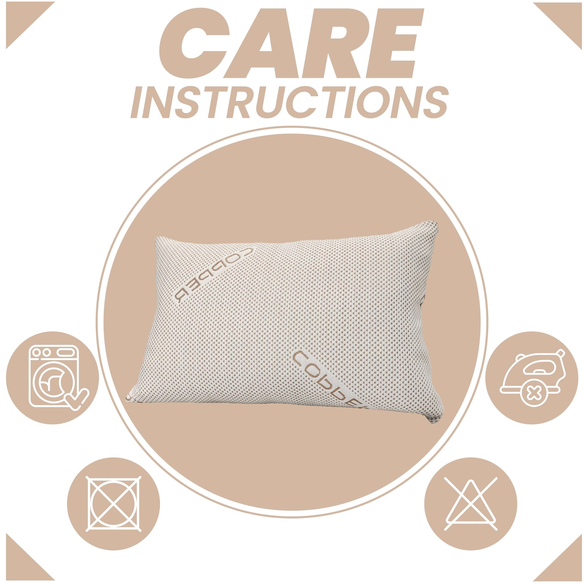 Copper Infused Memory Foam Pillow Anti-Ageing Wrinkle Reducing Hypoallergenic Therapy for Head & Neck Support by OLIVIA ROCCO 50x75cm OLIVIA ROCCO Pillows