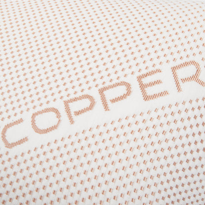 Copper Infused Memory Foam Pillow Anti-Ageing Wrinkle Reducing Hypoallergenic Therapy for Head & Neck Support by OLIVIA ROCCO 50x75cm OLIVIA ROCCO Pillows