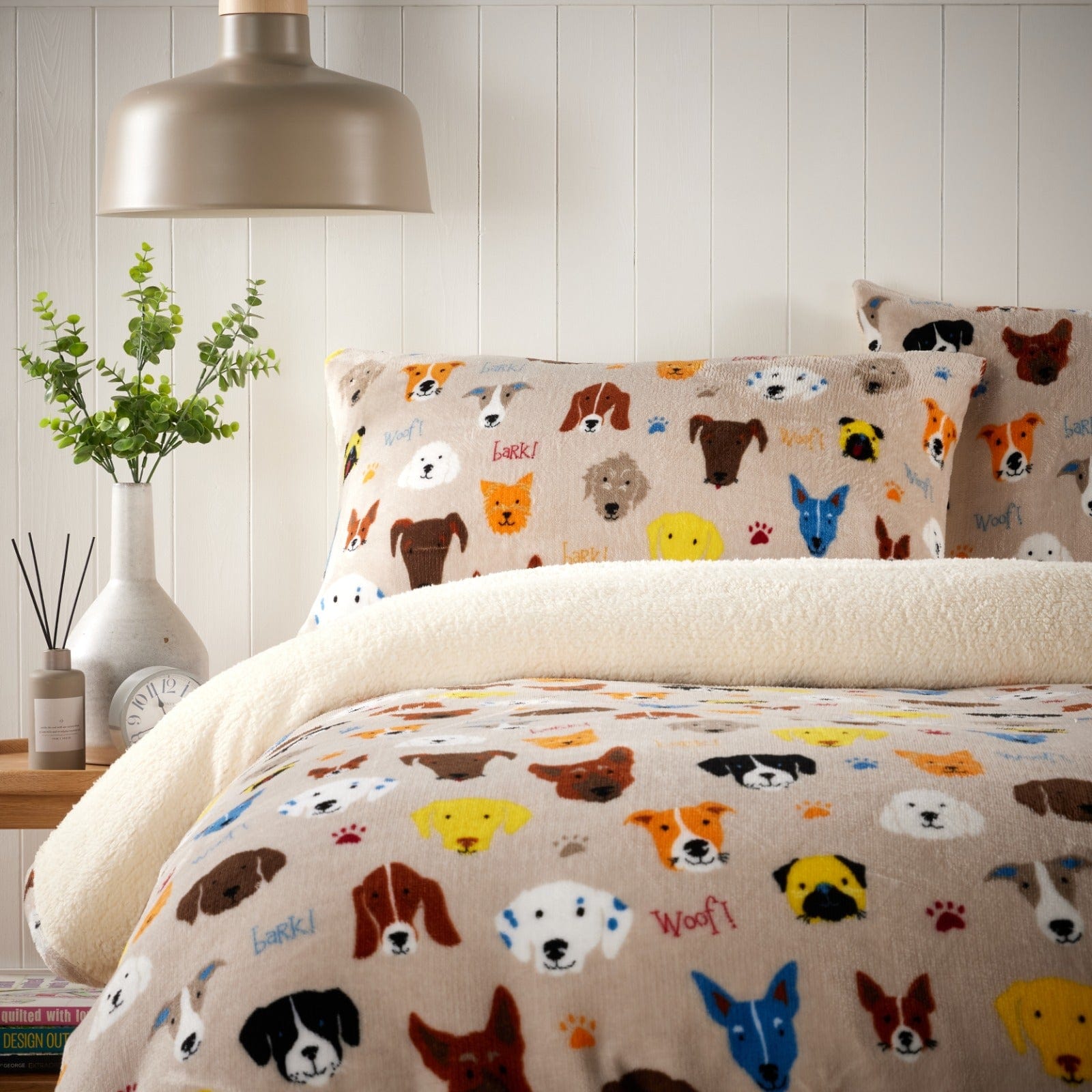 OLIVIA ROCCO Printed Teddy Duvet Sets dogs OLIVIA ROCCO Duvet Cover