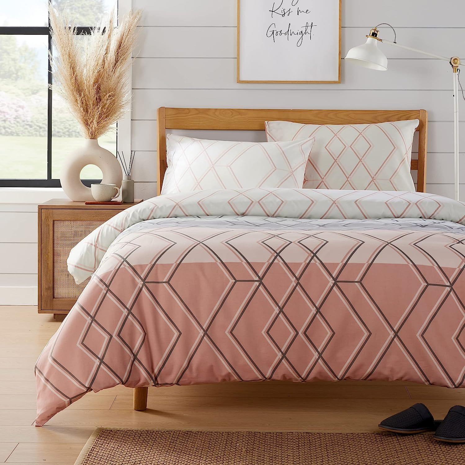 Havanna Geo Duvet Cover Sets SINGLE / PINK OLIVIA ROCCO Duvet Covers