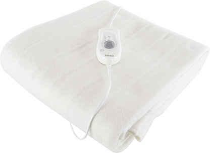 Heatwave Heated Blankets 3 Heat Settings Electric Underblanket Fast Heat Up SINGLE / WHITE OLIVIA ROCCO Blankets