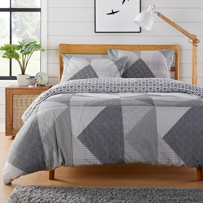 Jasper Grey Printed Duvet Cover Set SINGLE / JASPER GREY OLIVIA ROCCO Duvet Covers