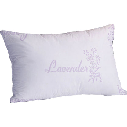 Lavender Infused Medium Support Hotel Pillow Hypoallergenic Microfibre for Side Sleepers Soothing Down Feel by OLIVIA ROCCO 50x75cm OLIVIA ROCCO Pillows