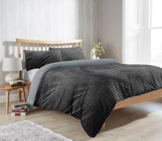 Maine Check Fleece Duvet Cover Set Easy Care Super Soft Reversible Bedding with Pillowcases OLIVIA ROCCO Duvet Cover