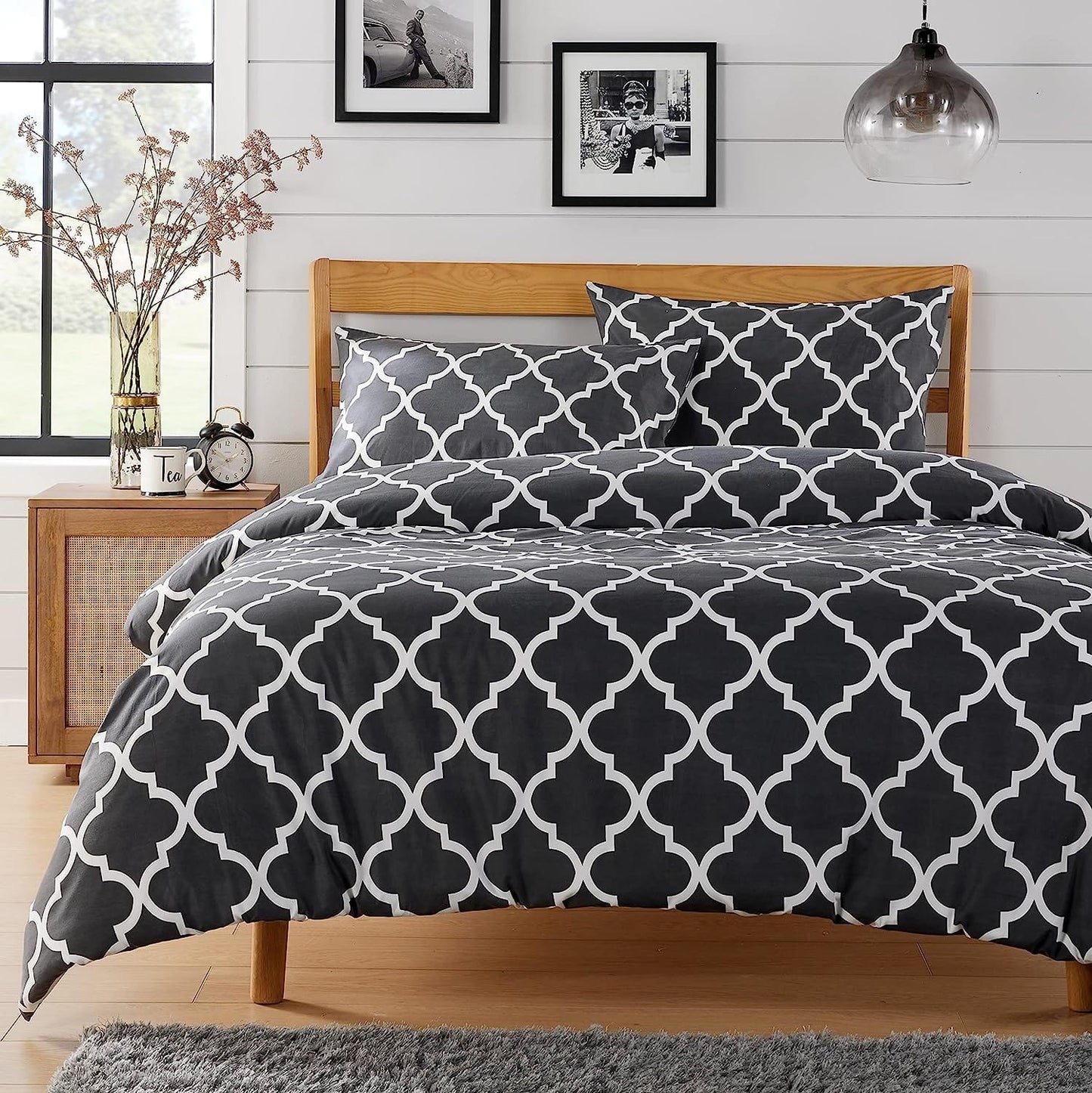 Marrakesh Grey Printed Duvet Cover Set SINGLE / MARRAKESH GREY OLIVIA ROCCO Duvet Covers