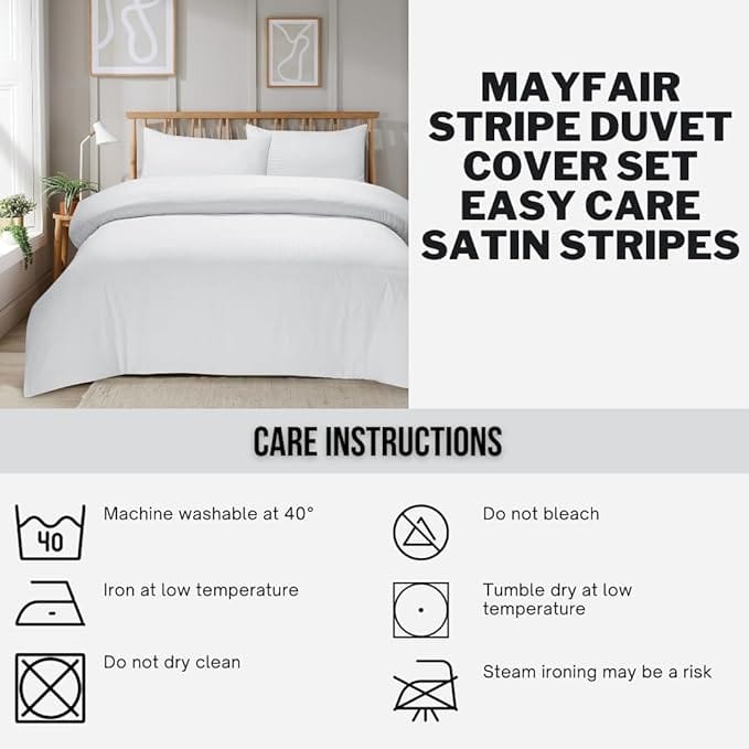 Mayfair Stripe Duvet Cover Set OLIVIA ROCCO Duvet Cover