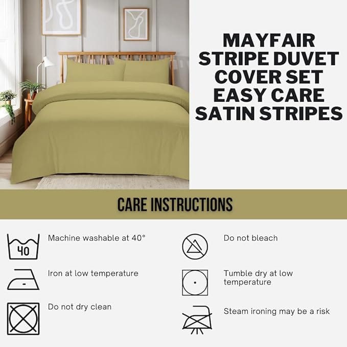 Mayfair Stripe Duvet Cover Set OLIVIA ROCCO Duvet Cover