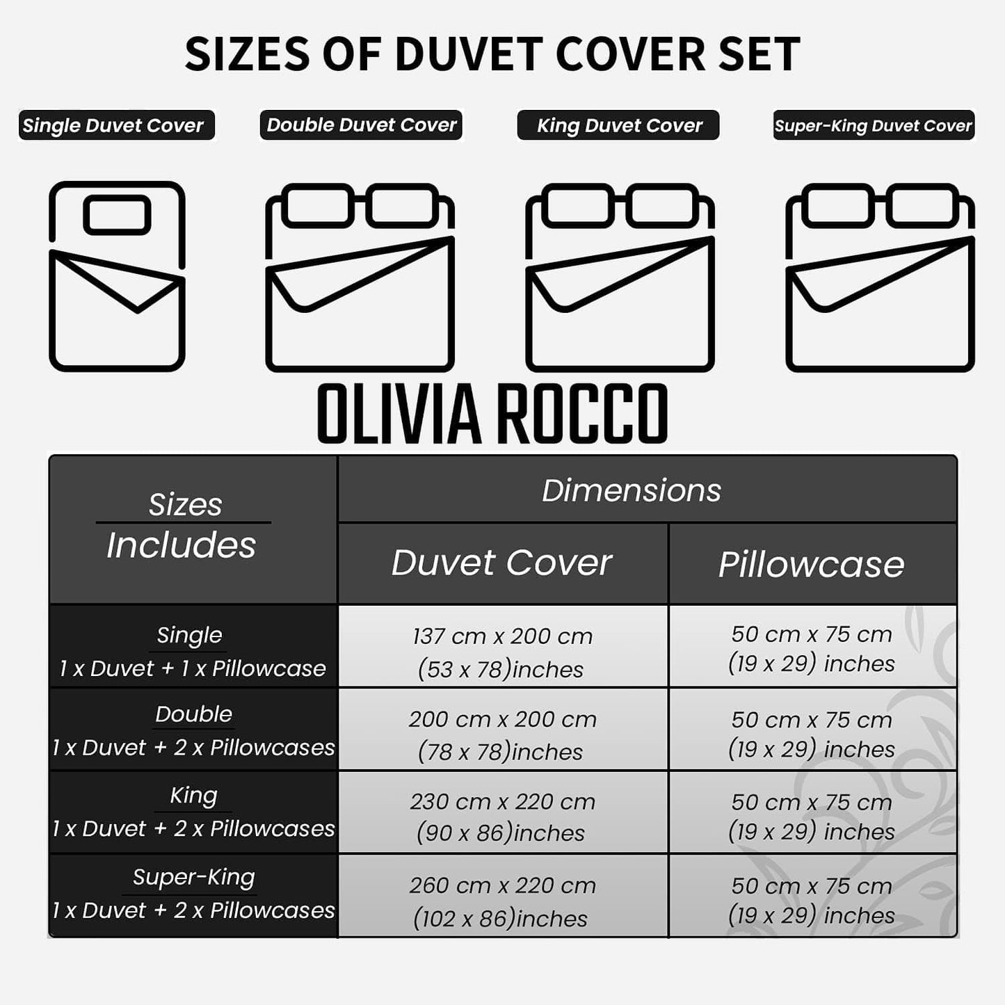 Meadow Grey Printed Duvet Cover Set OLIVIA ROCCO Duvet Covers