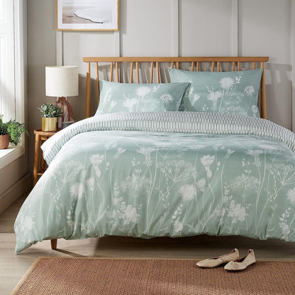 Meadow Sage Green Printed Duvet Cover Set SINGLE / MEADOW SAGE GREEN OLIVIA ROCCO Duvet Covers