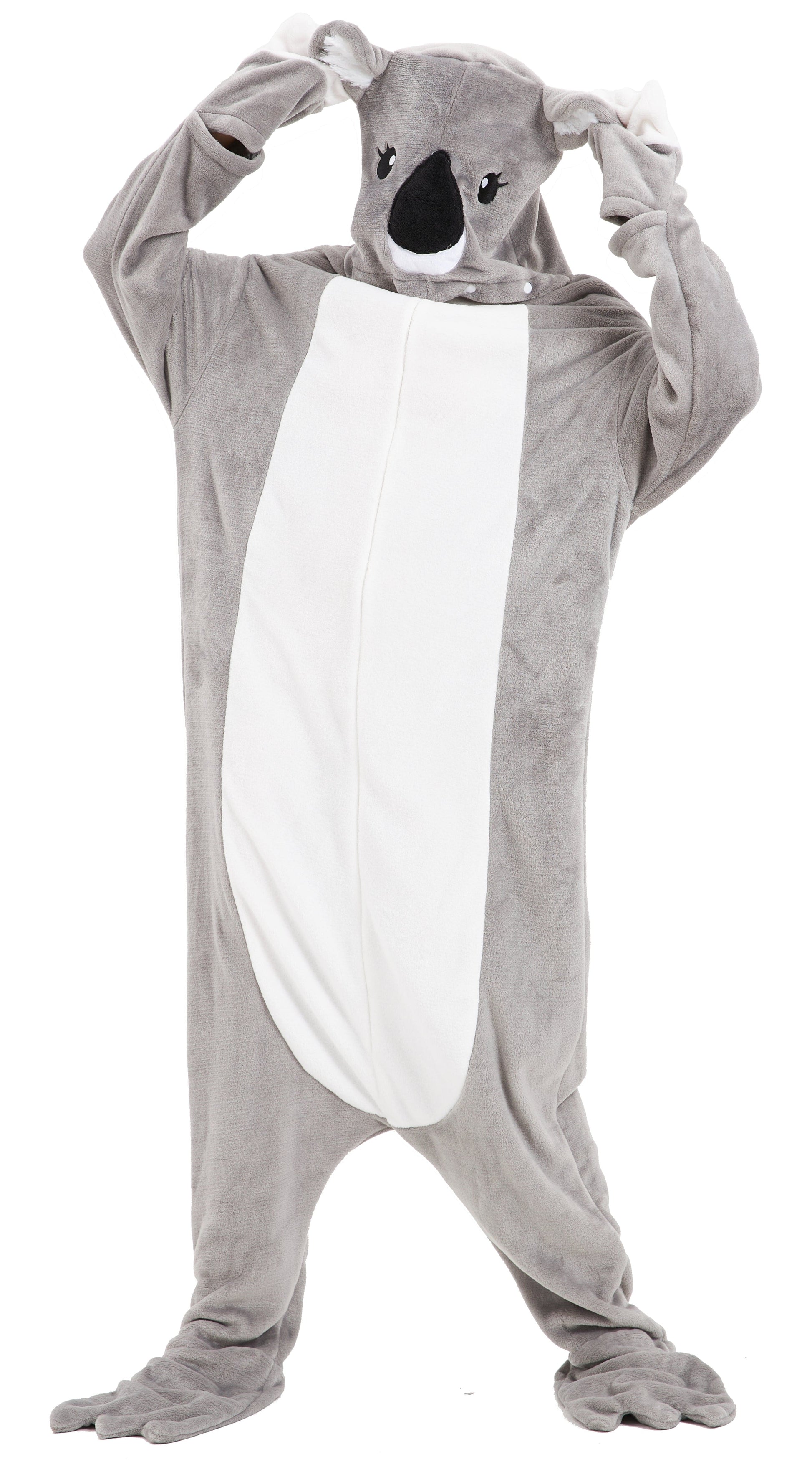 Oversized Animal Wearable Blanket Hoodie Soft Fleece Hooded Blanket with Sleeves Warm Winter Loungewear (Koala) Koala OLIVIA ROCCO Hooded Blanket