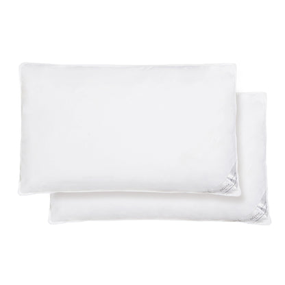 Pair of 2 Hotel Quality Duck Feather & Down Pillows Hypoallergenic Anti Dust Mite White by OLIVIA ROCCO 50x75cm OLIVIA ROCCO Pillows