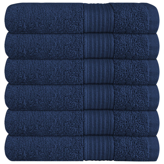 Rhodes Towel Royal Blue 100% Cotton Hotel Quality Soft Super Absorbent Hand Bath Towels, Sheets & Face Cloths by Olivia Rocco 6 Pack Hand Towels / Royal Blue OLIVIA ROCCO Towels