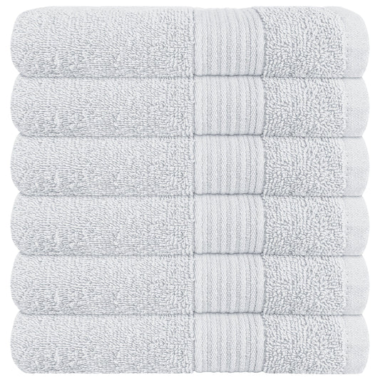 Rhodes Towel White 100% Cotton Hotel Quality Soft Super Absorbent Hand Bath Towels, Sheets & Face Cloths by Olivia Rocco 6 Pack Hand Towels / White OLIVIA ROCCO Towels