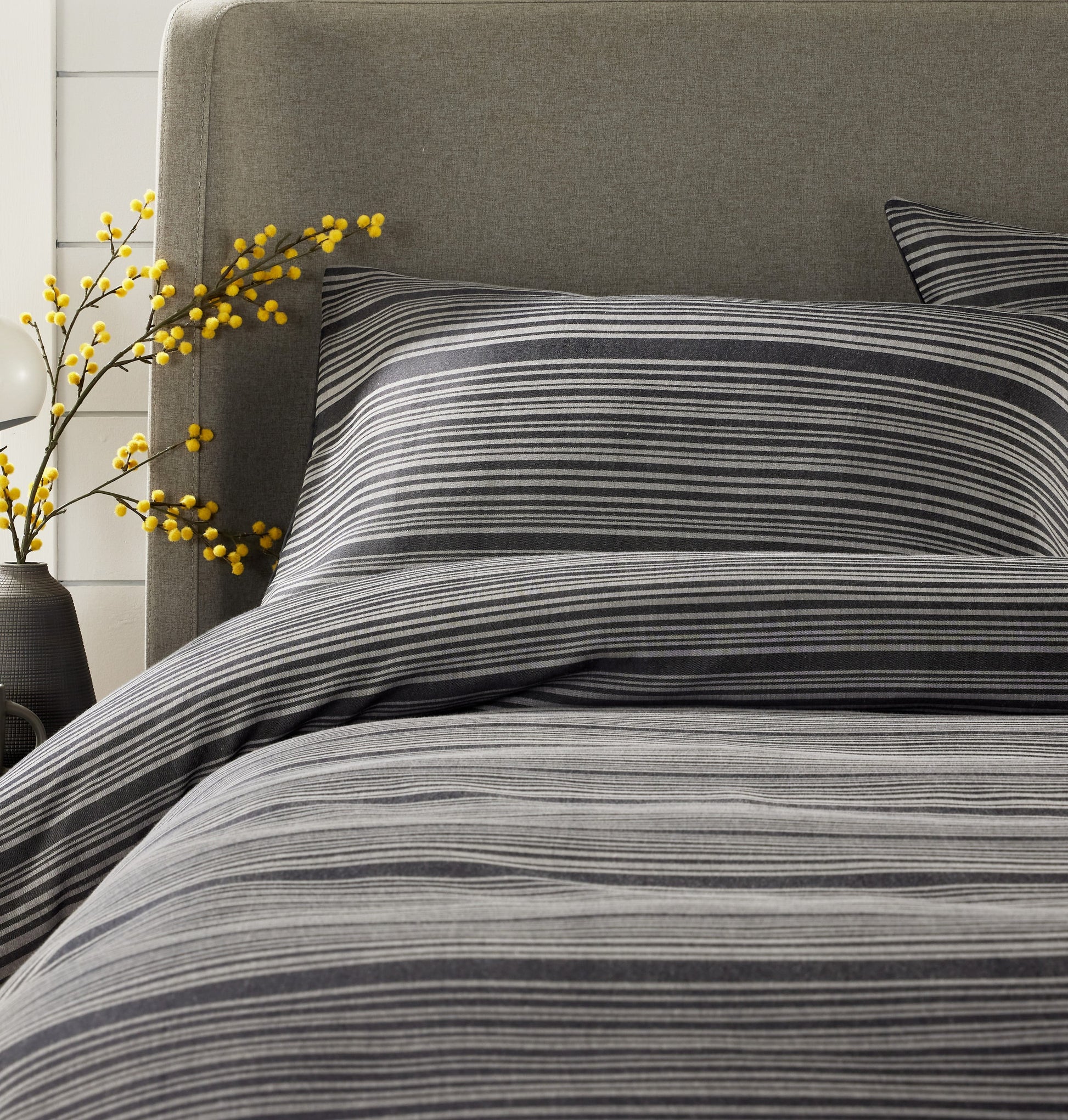 Stripe Jacquard Duvet Cover Set OLIVIA ROCCO Duvet Cover