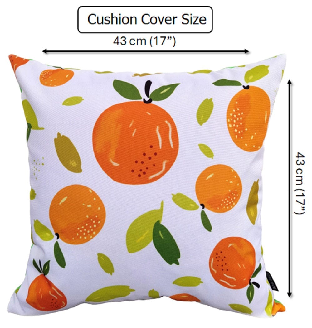 Waterproof Cushions Outdoor Indoor Hollowfibre Filled 43 x 43 cm / SUMMER FRUITS OLIVIA ROCCO Cushions