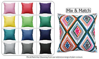 Waterproof Cushions Outdoor Indoor Hollowfibre Filled 43 x 43 cm / MEZE MULTI OLIVIA ROCCO Cushions