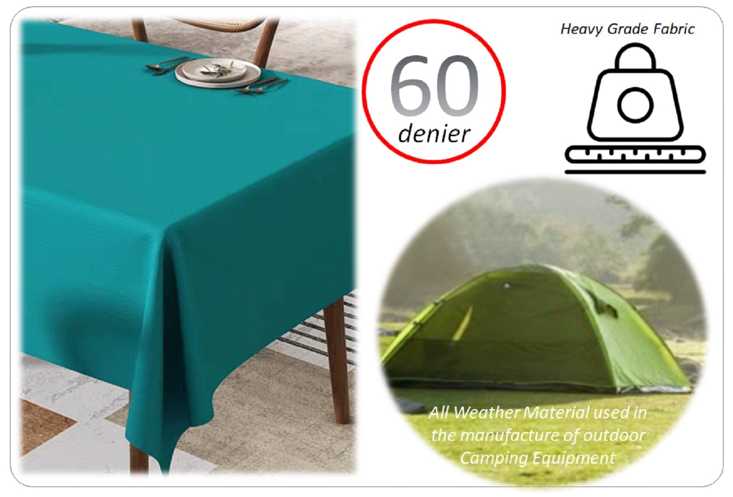 Waterproof Table Cloths Wipe Clean Tablecloth Rectangular Picnic Mat Stain OLIVIA ROCCO Tea Towel