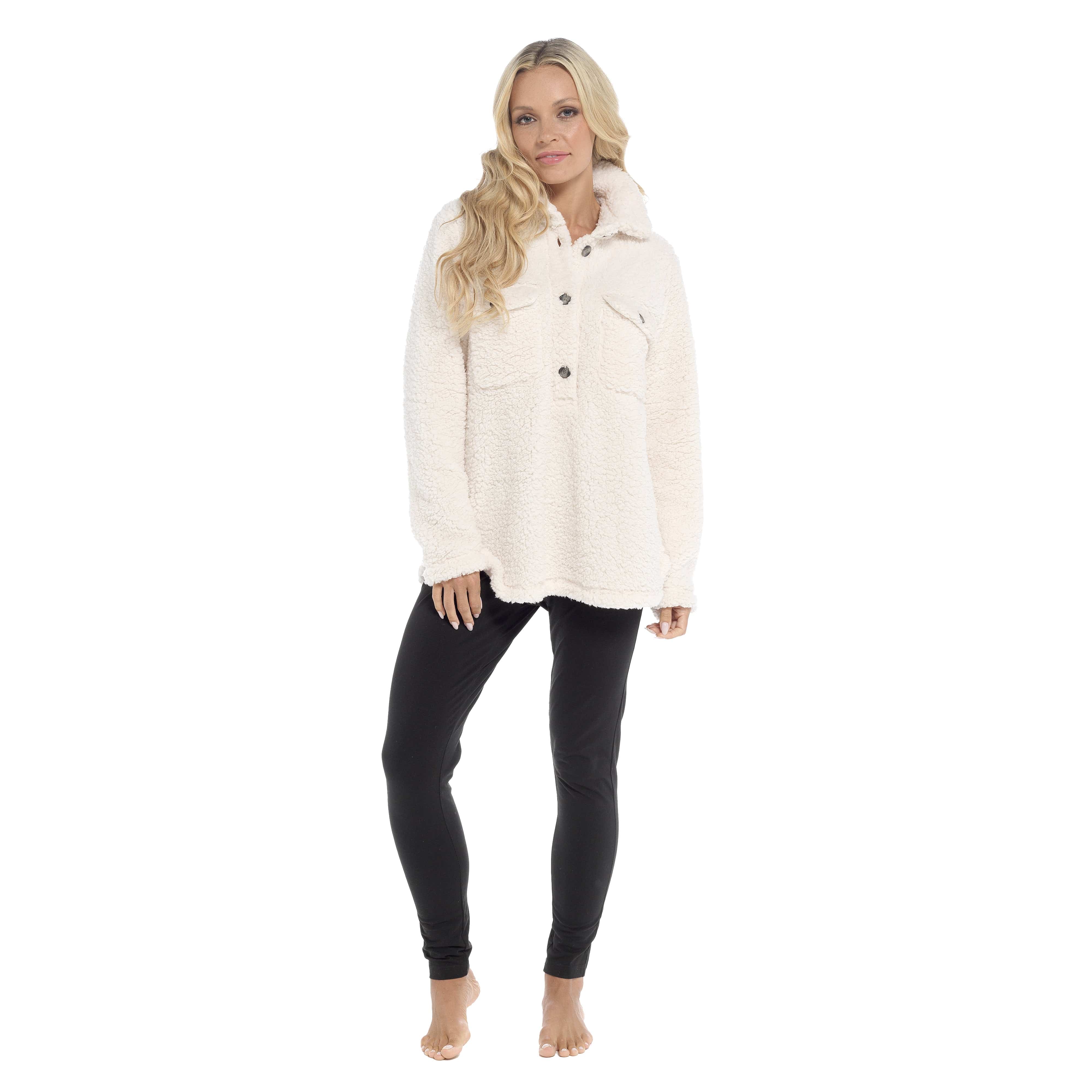 Women's sherpa loungewear sale