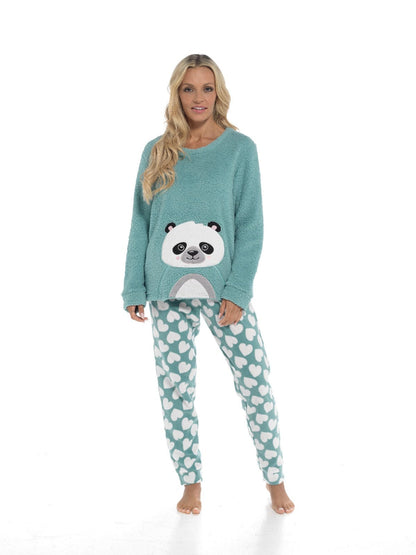 Ladies Snuggle Fleece Pyjama Sets OLIVIA ROCCO Fleece Pyjama