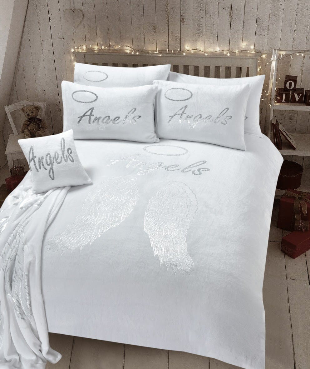 Angel Wings Teddy Duvet Set