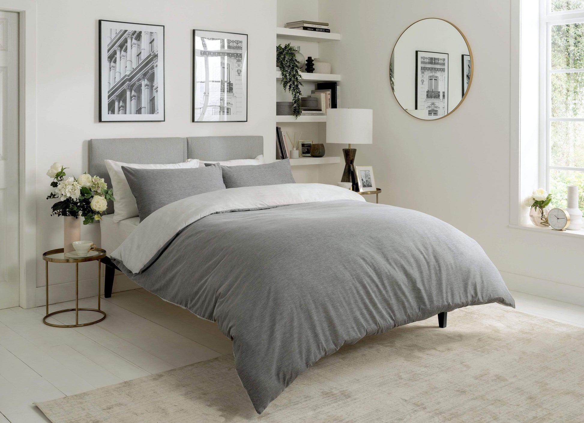 Chambray White Duvet Set