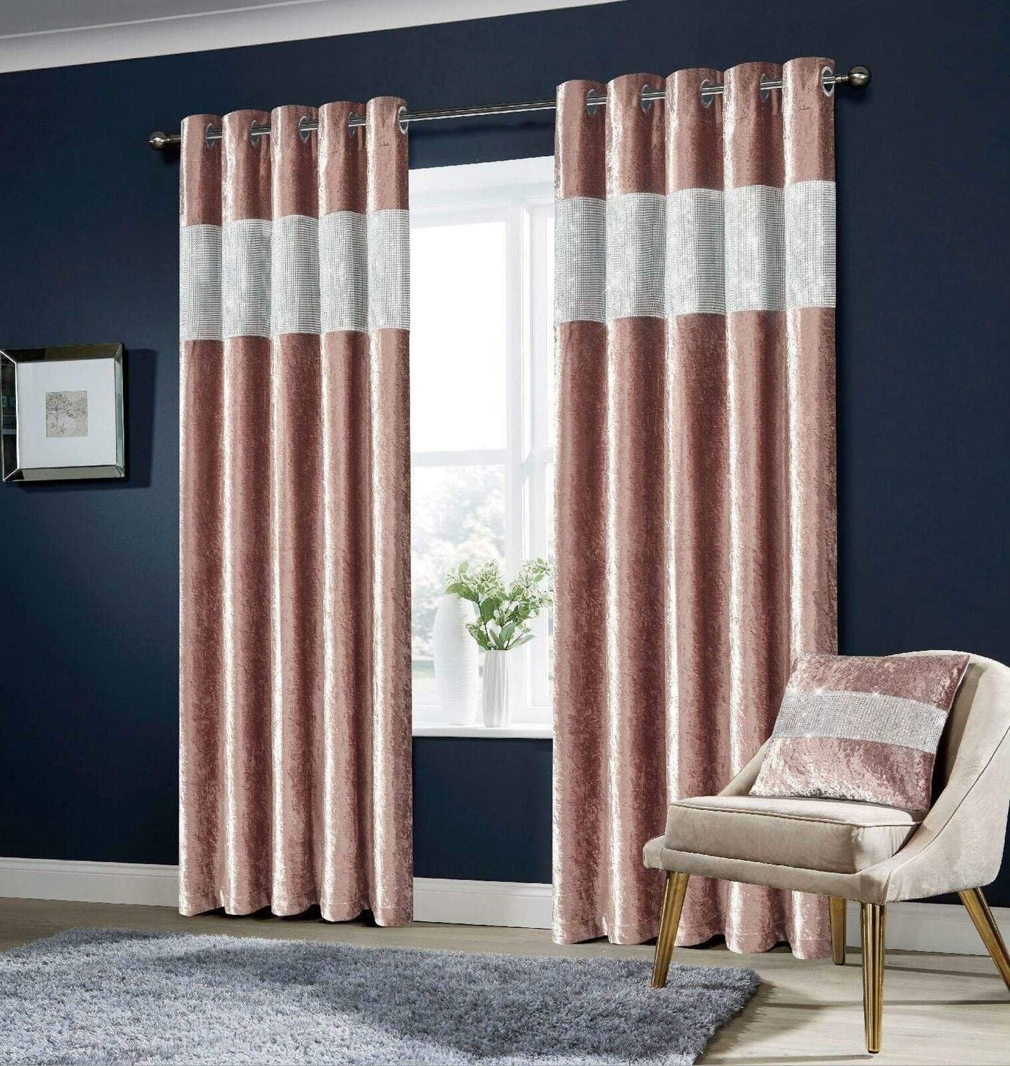 Crushed Velvet Curtains