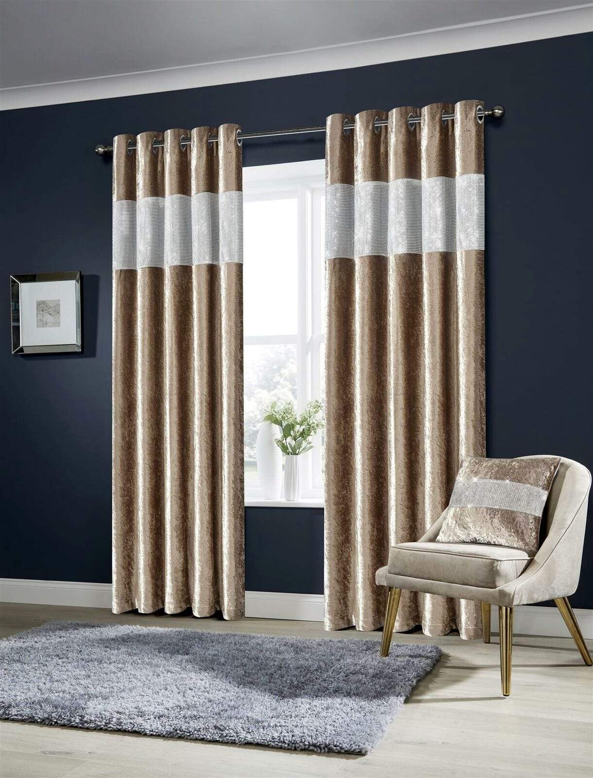 Crushed Velvet Curtains