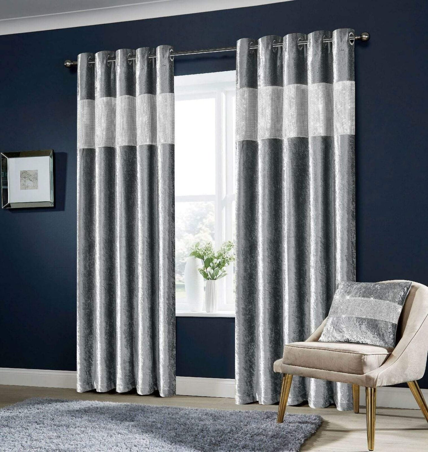 Crushed Velvet Curtains