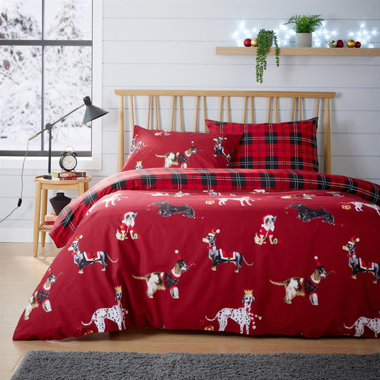 Christmas Dogs Duvet Set OLIVIA ROCCO Duvet Cover