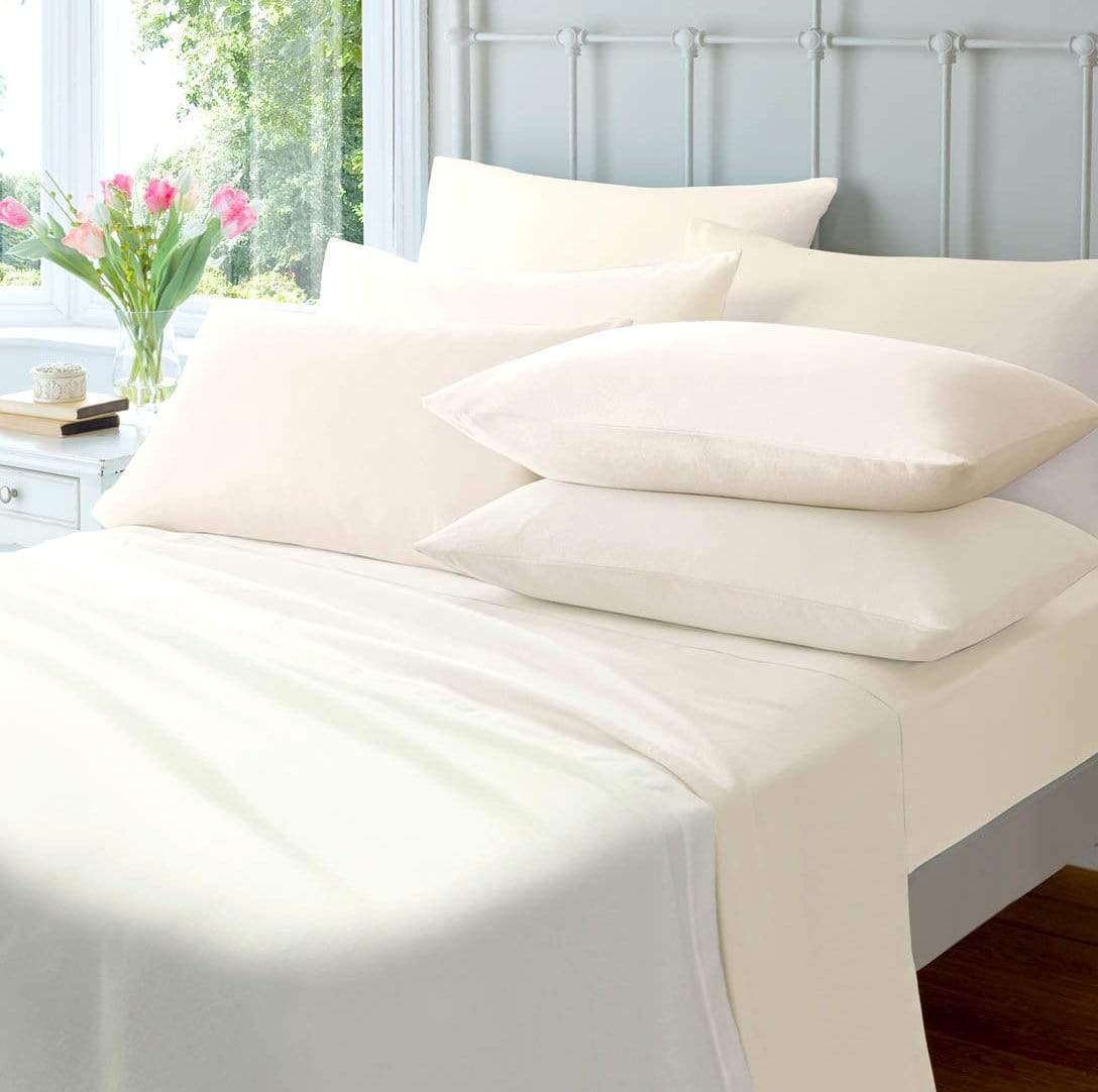 Flannelette Duvet Set PILLOWCASES / CREAM OLIVIA ROCCO Duvet Cover