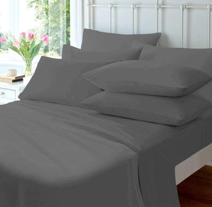 Flannelette Duvet Set PILLOWCASES / GREY OLIVIA ROCCO Duvet Cover