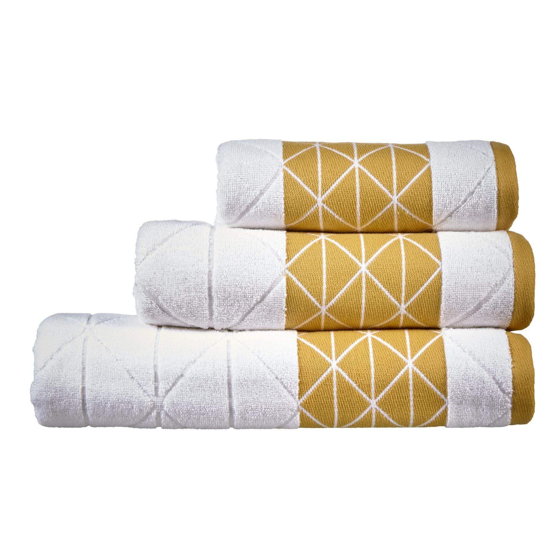 Inca Diamond Jacquard 600GSM Towels OLIVIA ROCCO Towel