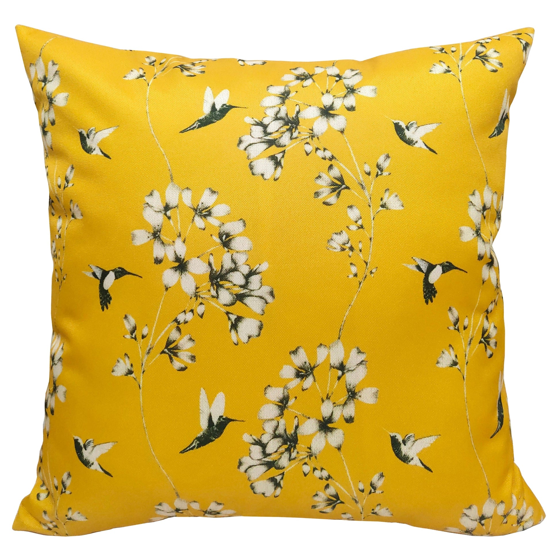 Printed Waterproof Cushions JARDIN OCHRE / 43 x 43 Cm OLIVIA ROCCO Cushions