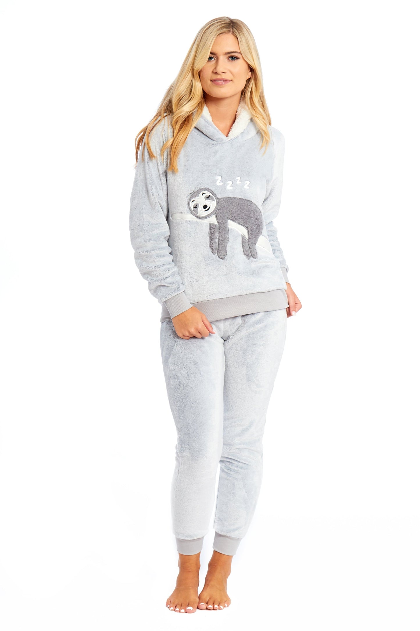 Cuddly Lazy Sloth Plush Fleece Hooded Pyjama Set By OLIVIA ROCCO, Soft &  Comfortable, Boutique Nightwear, Fluffy Loungewear, Cosy Everyday PJs, The  Perfect Mother & Daughter Gift Idea