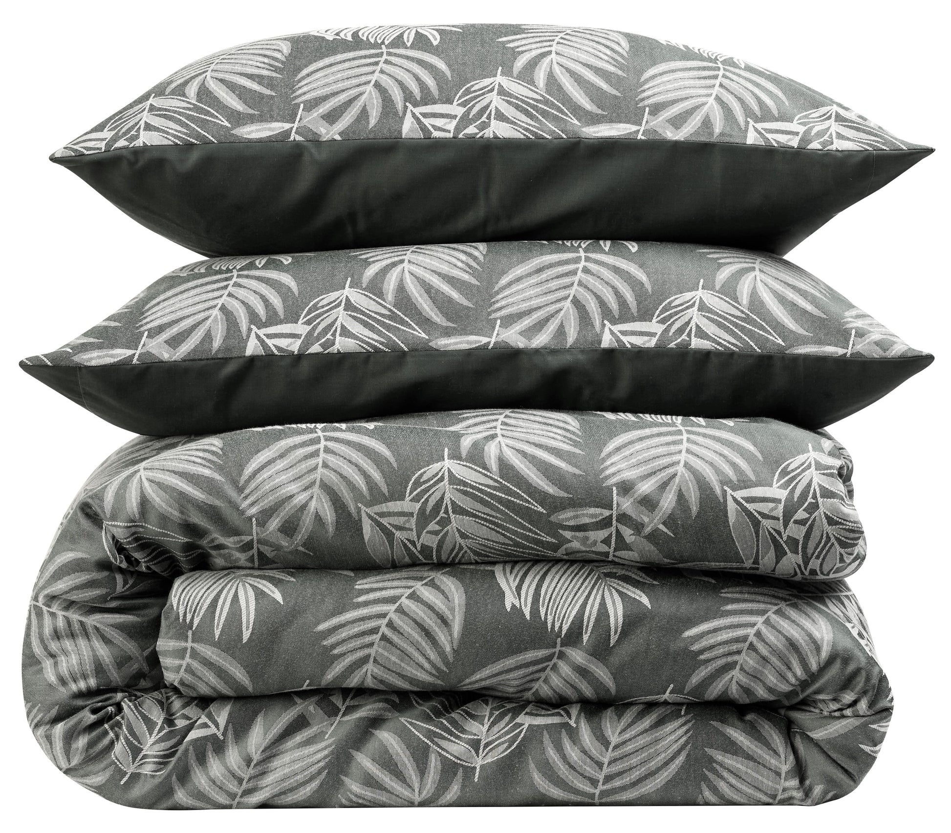 Nima Leaf Super Double Cotton Duvet Cover Set with Pillowcases