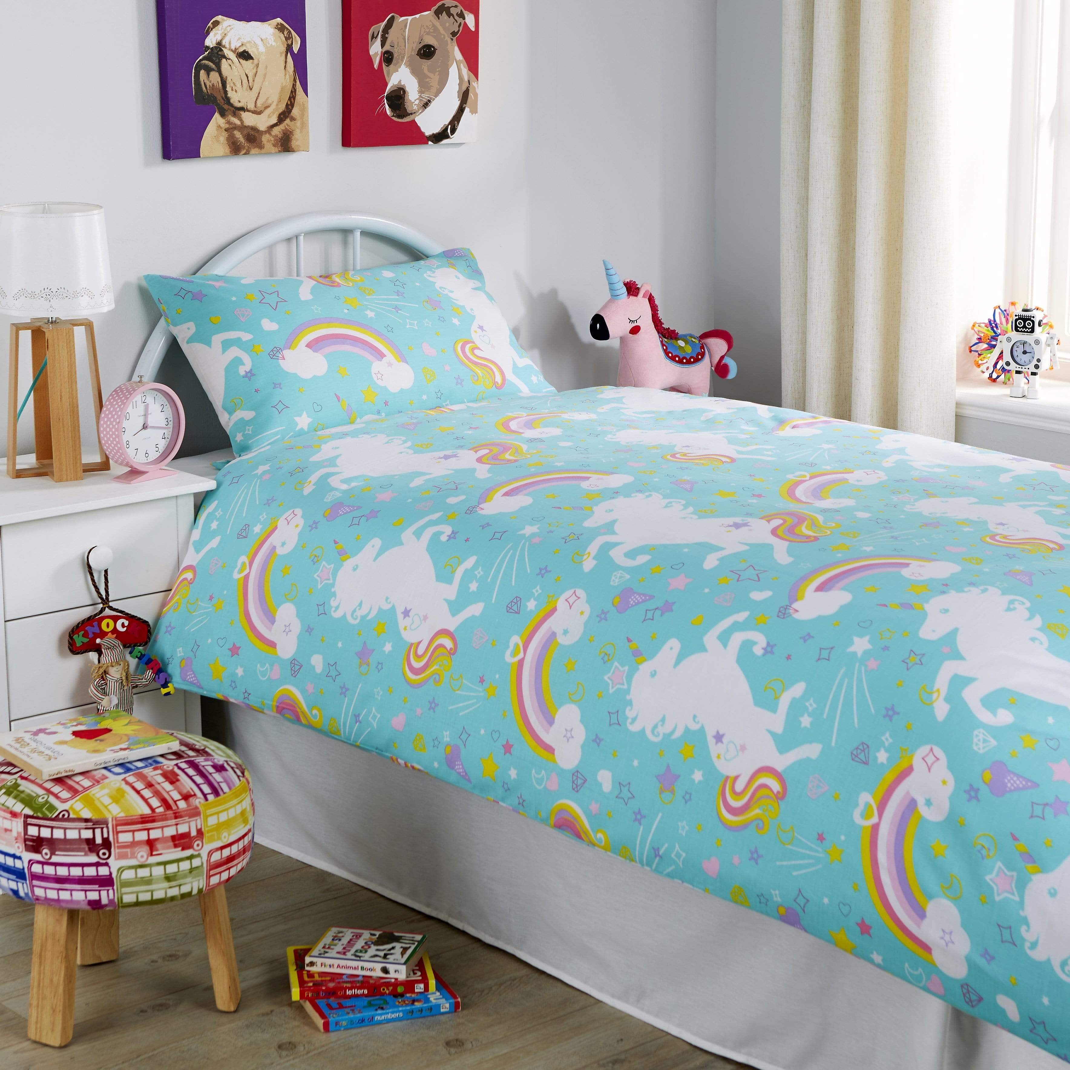 Kids unicorn duvet best sale