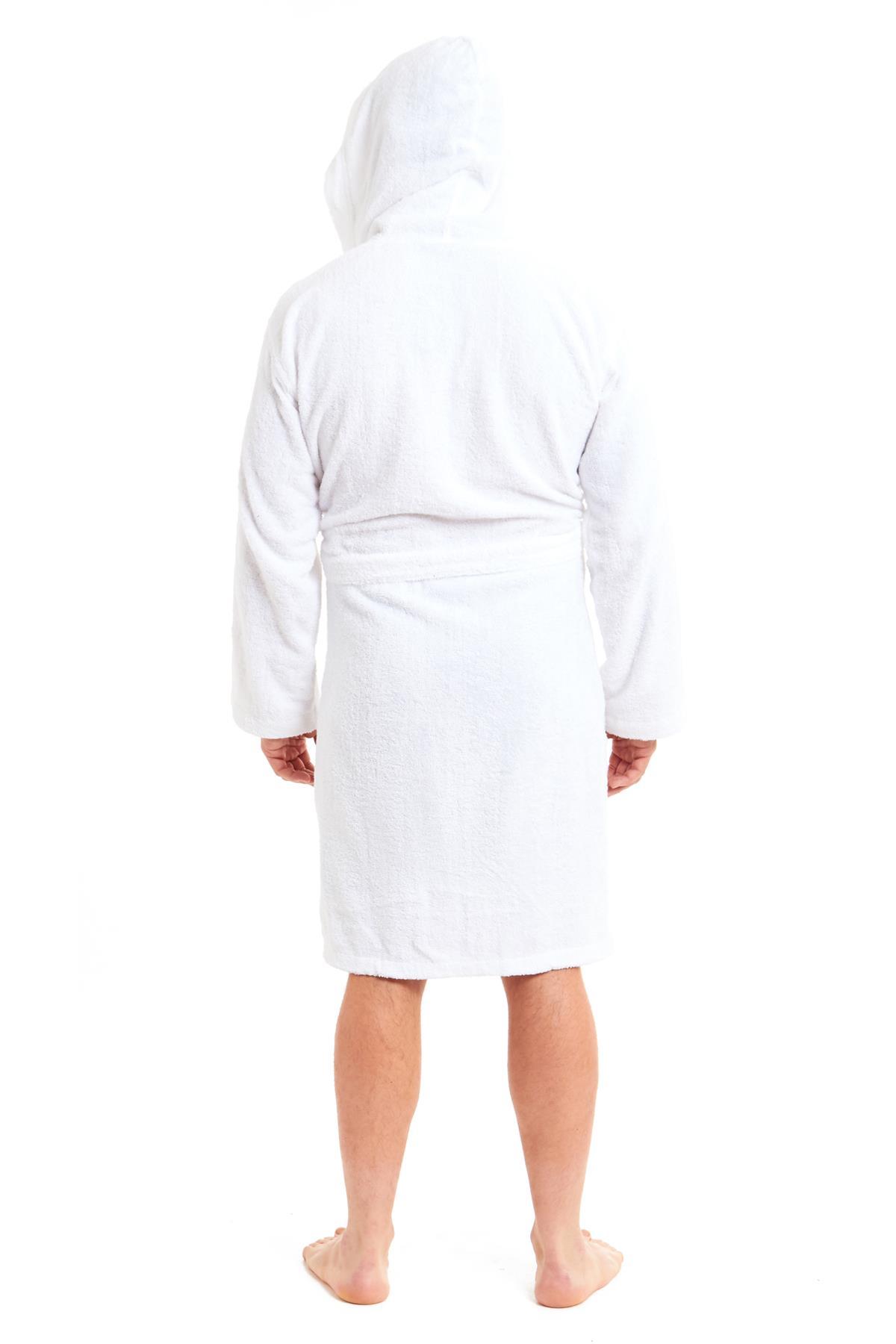 White towelling dressing gown mens sale