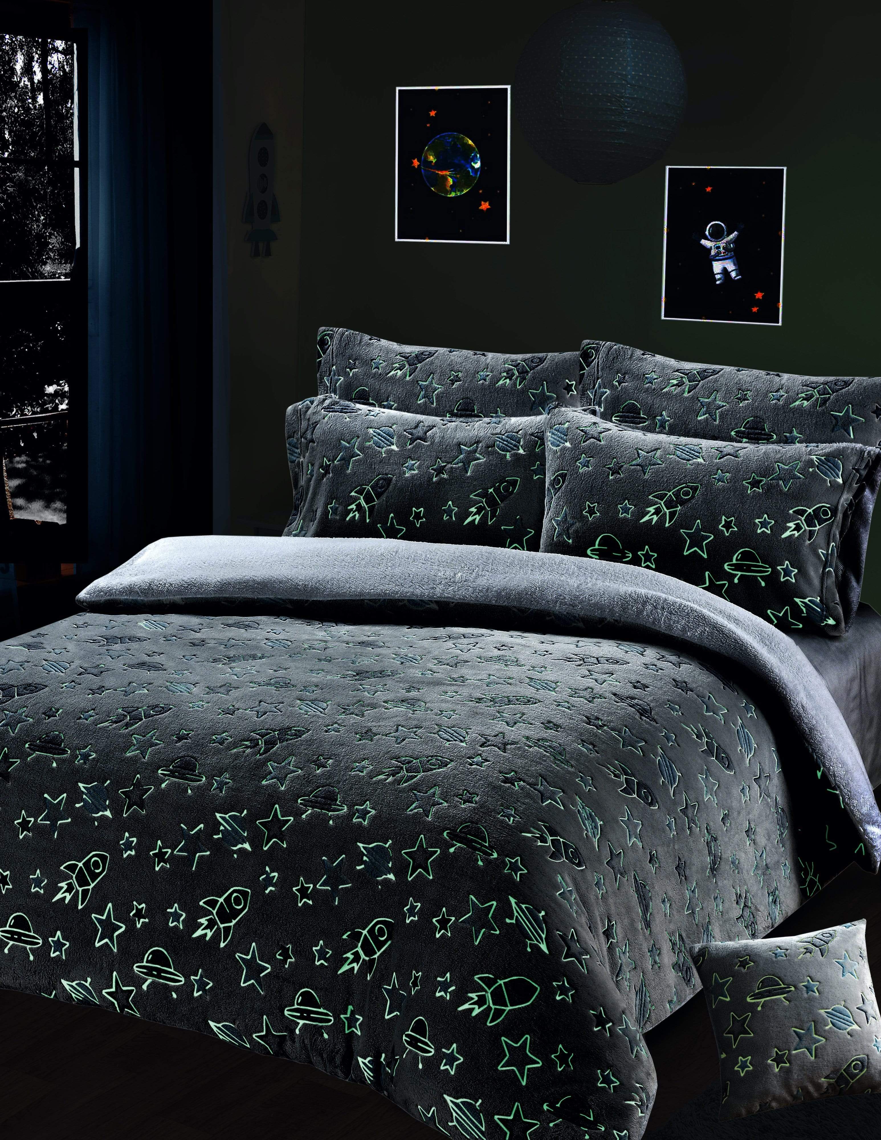 Glow in the dark organic duvet newest cover