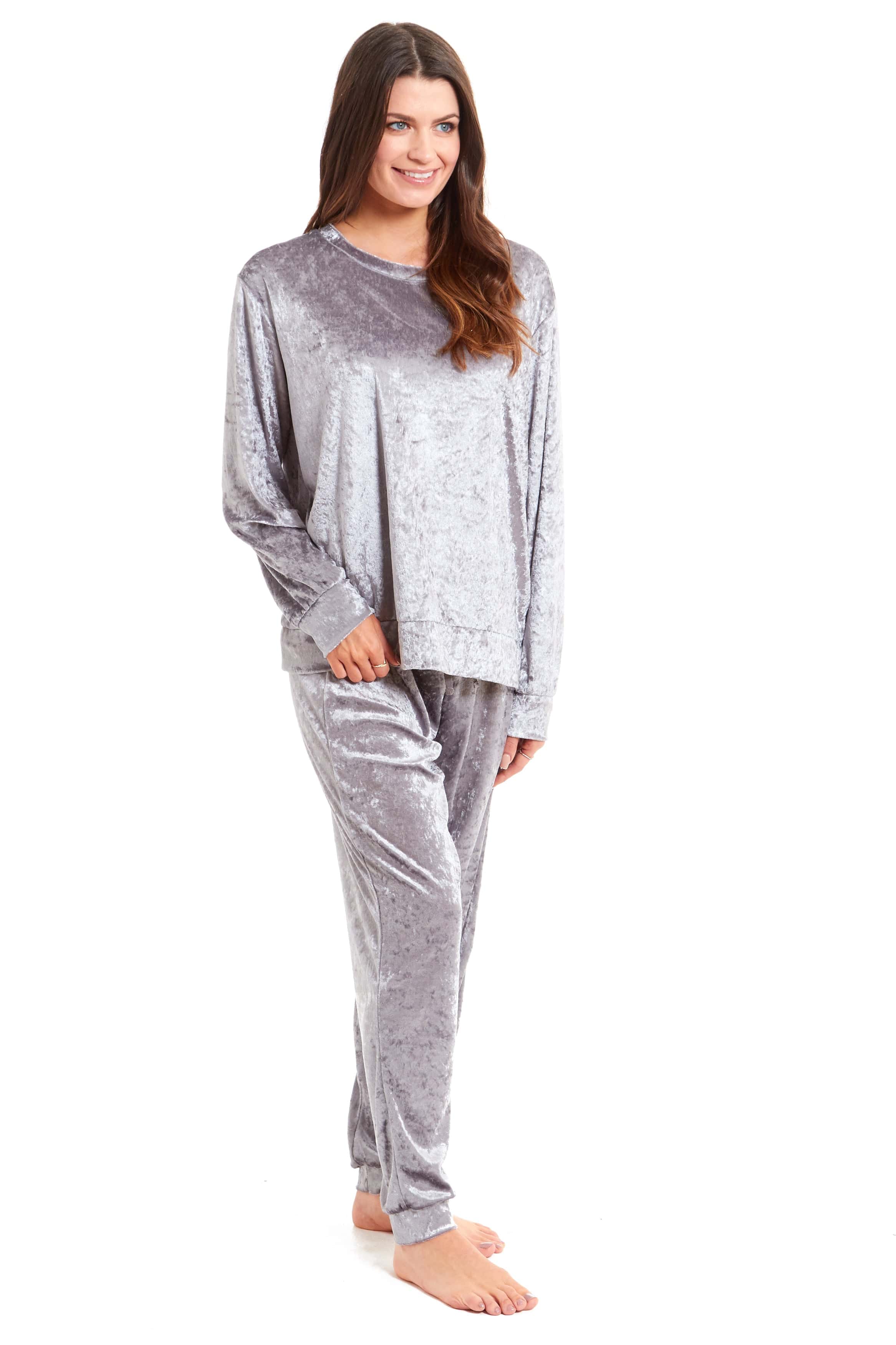 Crushed velvet pyjamas sale