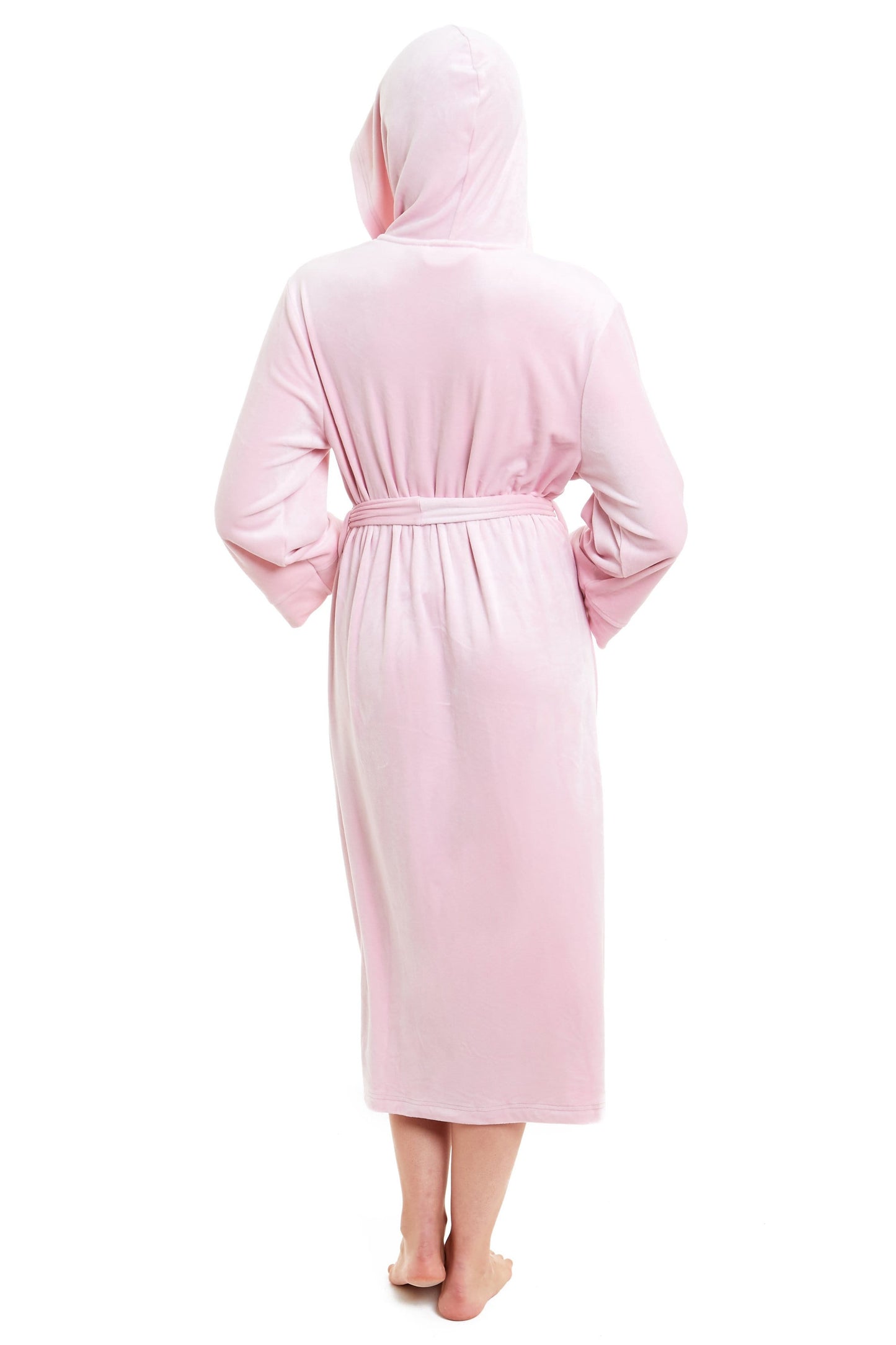 Velour Soft Touch Hooded Bath Robe Dressing Gown Daisy Dreamer Dressing Gown