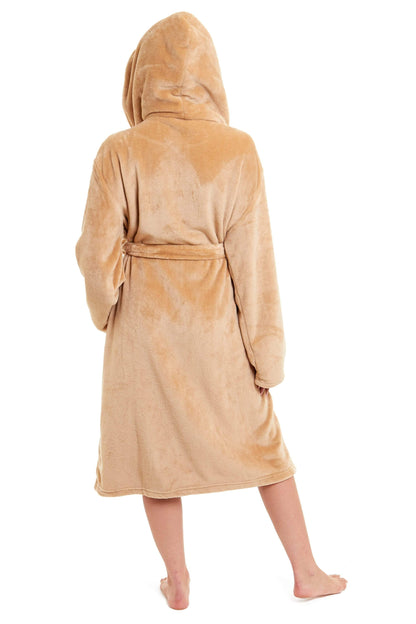 Super Soft Plush Fleece Hooded Dressing Gown Daisy Dreamer Dressing Gown