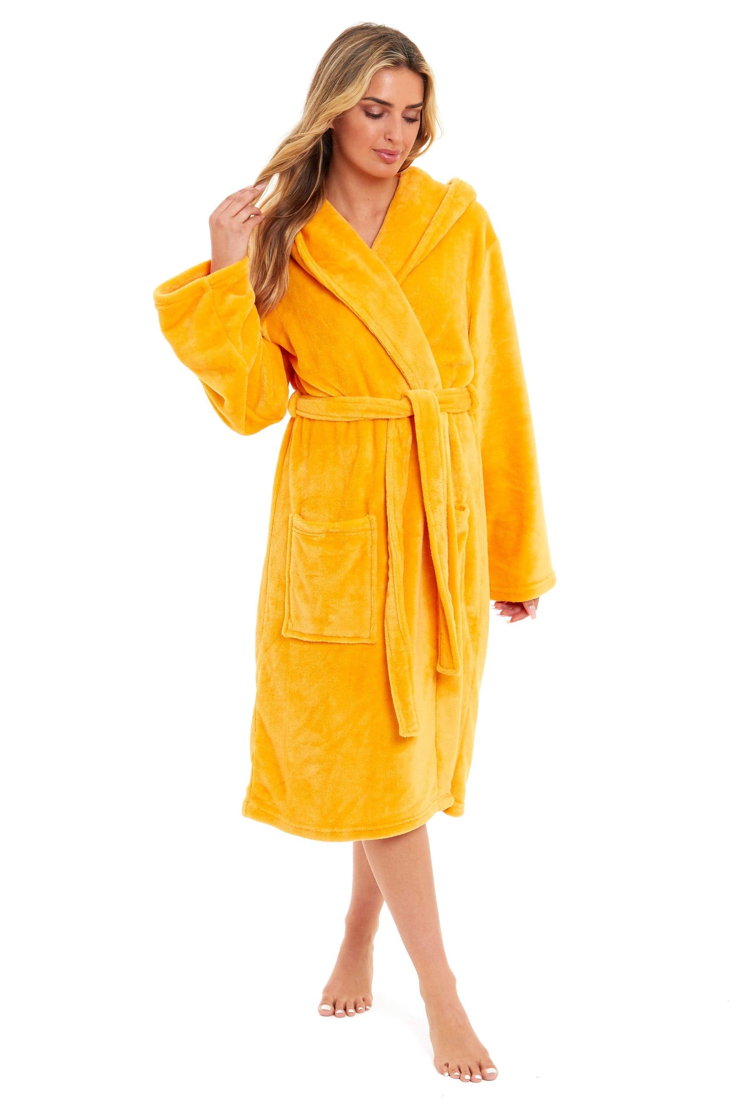 Super Soft Plush Fleece Hooded Dressing Gown Daisy Dreamer Dressing Gown