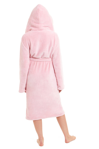 Super Soft Plush Fleece Hooded Dressing Gown Daisy Dreamer Dressing Gown