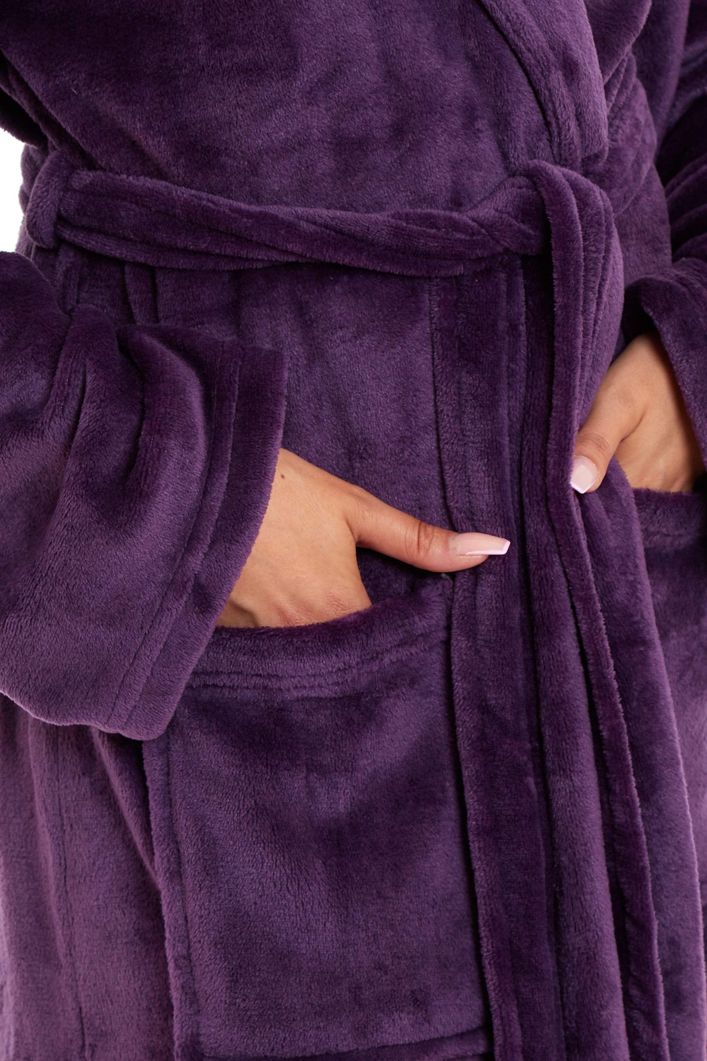 Purple dressing gown hotsell