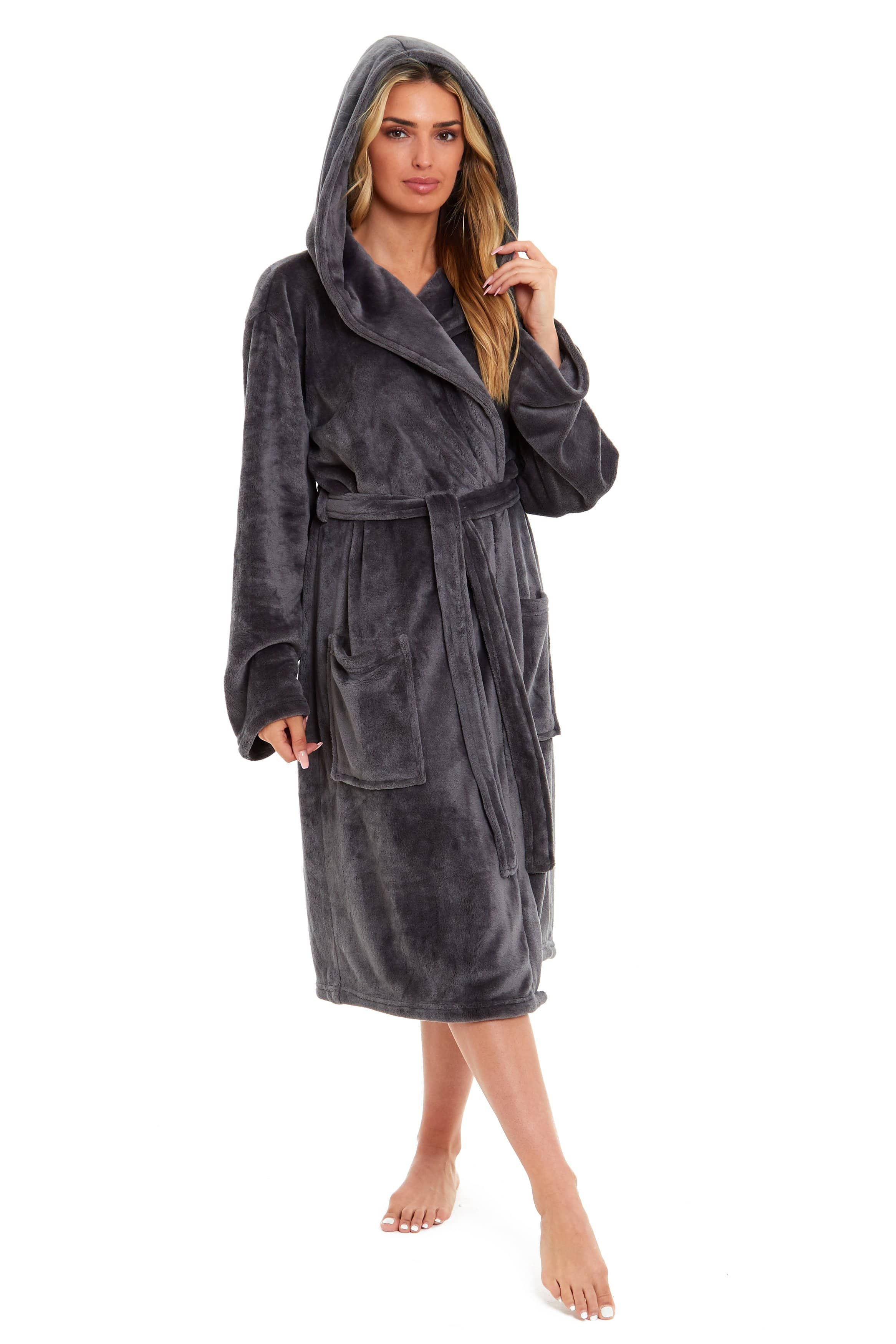 Womens hooded gown sale